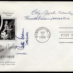 1965 #1273 John S. Copley FDC Signed by Designers & Engravers of Stamp