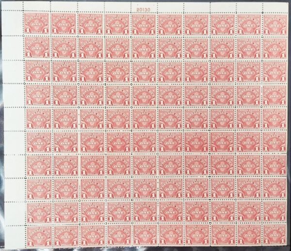 US J77 VF NH Full Sheet – Pristine – Hgitner.com