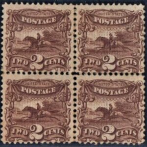 US 113 Pictorials Mint Hinged Ave-Fine Block Disturbed Part OG