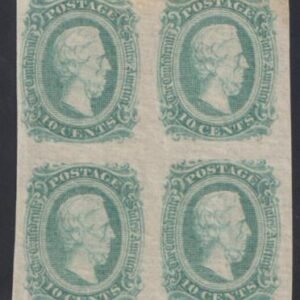 US Back Of Book - Confederate States of America 11c VF - XF LH/NH Block