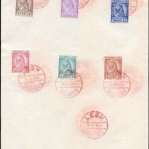 Albania 35 - 40 neatly cancelled on sheetlet