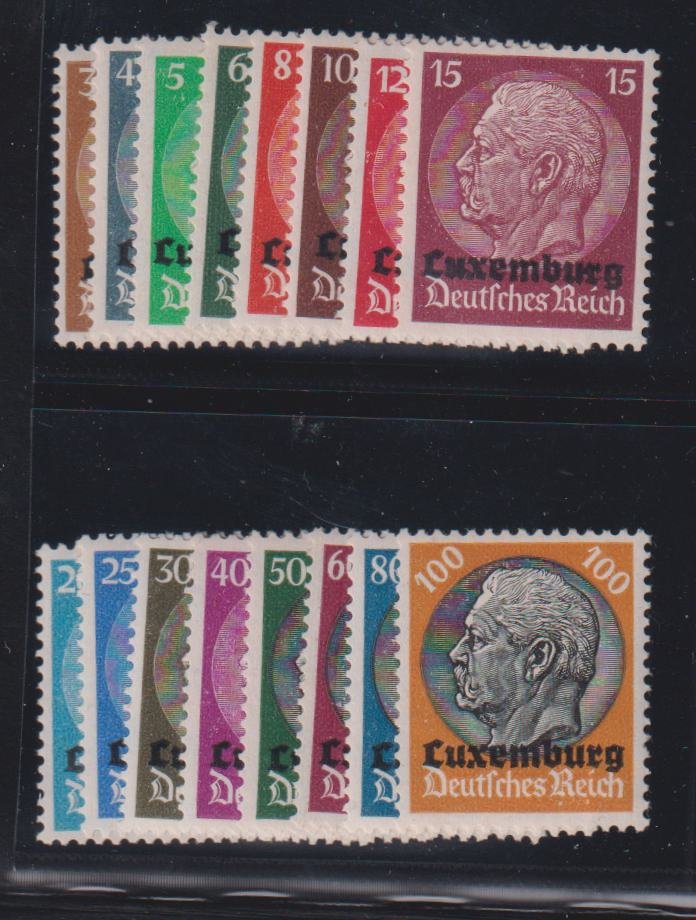 Luxembourg #N1-16 MintNH VF