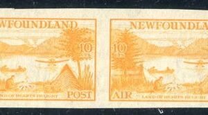 Newfoundland C14a VF - XF LH Horizontal Pair Imperf cv 200.00