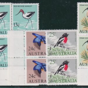 Australia 406-11 NH F-VF Blocks of 4 with Margins.   Birds