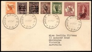 Australia M1-7 on Cover, Aust. Army P O