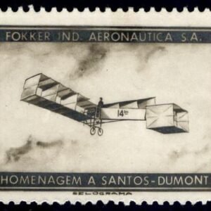 Brazil Aviation Pioneer Alberto Santos Dumont Vignette