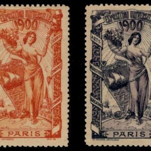 France 1900 Two Vignettes for Paris International Exposition