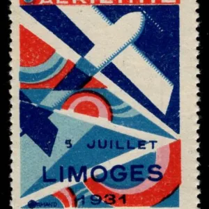 France 1931 International Airshow - Limoges Vignette NH