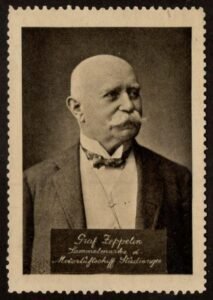 Germany Count Ferdinand von Zeppelin Portrait on Vignette