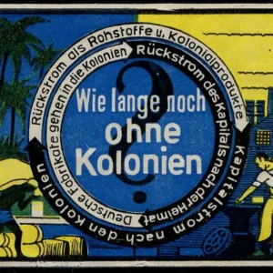 Germany 1925 Propaganda Vignette - "How Much Longer Without Colonies"