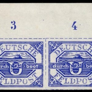 Germany Feldpost, U-boat Mi 13 Pair Mint VF