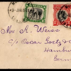 Liberia 1911 Cover to Germany