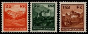 Liechtenstein 108-110 LH F-VF