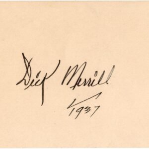US 1937 Dick Merrill, Aviator Signature