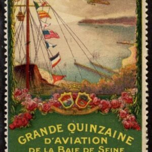 France 1910 Aviation Meet Vignette, Biplane