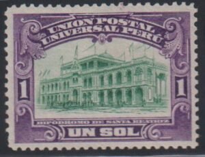Countries - N- Z - Peru #175 Hinged  XF Top value  Cat Value: $200
