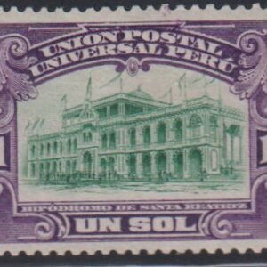 Countries - N- Z - Peru #175 Hinged  XF Top value  Cat Value: $200