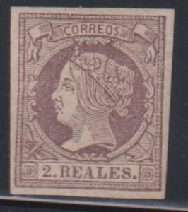 Spain #54 LH  VF  scarce and fresh  Cat Value: $300