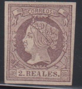 Spain #54 LH  VF  scarce and fresh  Cat Value: $300