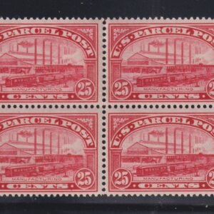 US Parcel Post #Q9 LH  F - VF block of 4 fresh  Cat Value: $250