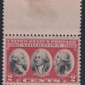 US Early Commemoratives #703b NH  VF Dark Lake Block Gum Skips creased with copy of Cert for original block of 10  Cat Value: $950