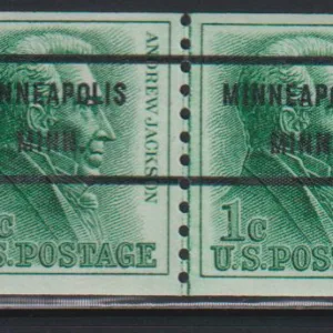 US Modern #1225 NH  F - VF Untagged bureau pre canceled line pair