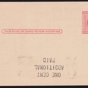 US Postal Stationery and Cut Squares #UX47a Mint  XF GE Postal Card Type 2 XF Unused Rare and undervalued Cat Value: $500