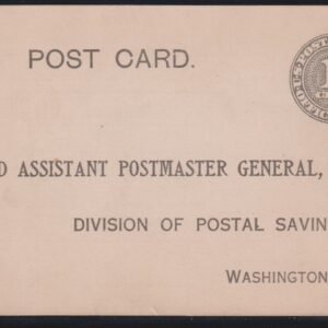 US Postal Stationery and Cut Squares #UZ1 Mint  XF XF Mint Official Card Pristine Rare! Cat Value: $700