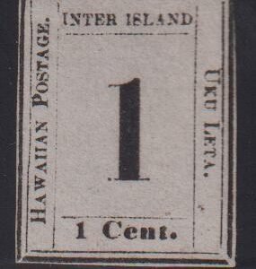US Possessions - Hawaii #15 Hinged Mint  F - VF No gum 4-B-I Cat Value: $650