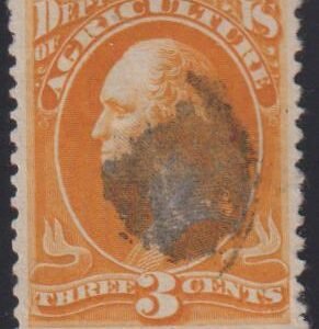 US Officials #O95  VF - XF short corner perf Cat Value: $150