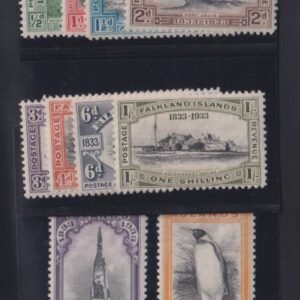 British Area A- M - Falkland Islands #65-74 MintLH VF