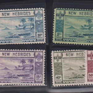 British Area N- Z - New Hebrides #50-61 MintLH