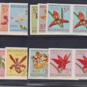 Countries - N- Z - Nicaragua #RA66-75 NH VF