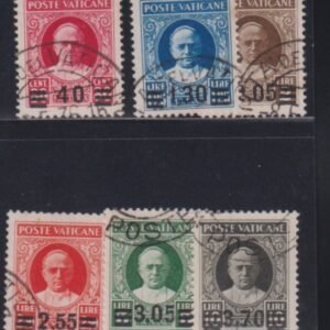 Vatican Sets and Singles #35-40 Used F - VF