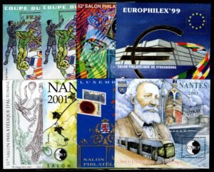 France 1998//2003 8 Souvenir Sheets NH VF