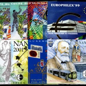 France 1998//2003 8 Souvenir Sheets NH VF