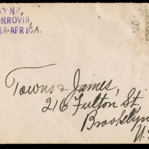 Liberia 1902 Cover with #61, Elephant