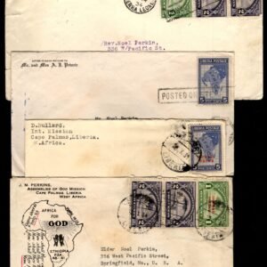 Liberia 1930's Four To Missionary Headquarters