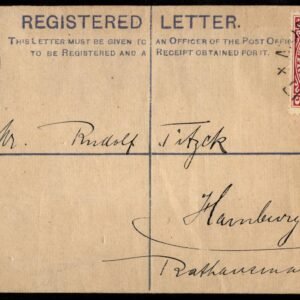 Liberia #60 on Registered Entire to Germany