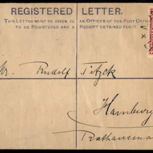 Liberia #60 on Registered Entire to Germany