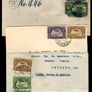 Liberia 1930's-1940's  Three Covers