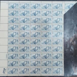 US 2092 Waterfowl Preservation Act F-VF NH Pane of 50 with Foldover