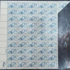 US 2092 Waterfowl Preservation Act F-VF NH Pane of 50 with Foldover