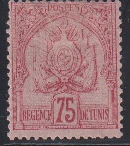 French Colonies and French Area - Tunisia #22 LH F