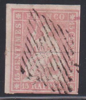 Switzerland #22 Zum.24B Used VF - XF