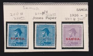 Countries - N- Z - Samoa #200-201 LH VF