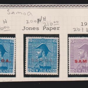 Countries - N- Z - Samoa #200-201 LH VF