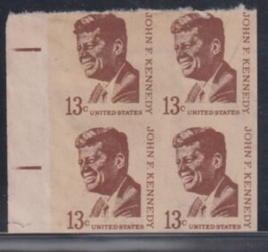 US #1287 CF1A NH VF Counterfeit E/E Block of 4