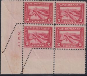 US Early Commemorative #398var Error Radical Perf Shift