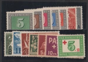 Switzerland #293-305+B145 MintNH